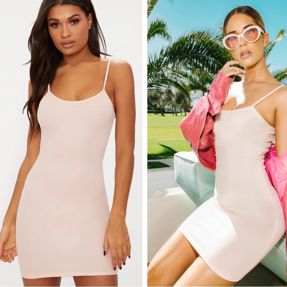 Pretty Little Thing Crepe Strappy Bodycon Dress